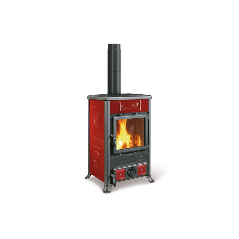 Wood Stove Rossella R1 Bll Bordeaux 8,8 Kw La nordica Extraflame