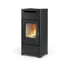 Stufa a Legna Larissa Nera 9,3 Kw La Nordica Extraflame offerta esposizione chiedi il prezzo scontato