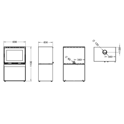 Moonlight inserto camino a legna Thermorossi