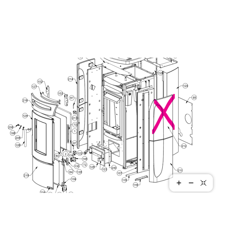 ceramica laterale destra superiore fiandra panna extraflame