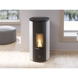 Like 80 pellet stove 7.6 kw in steel White EK63