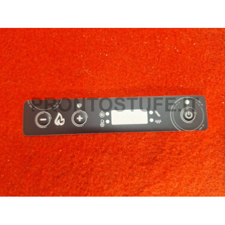 Decalcomania adesivo display duepi e micronova 3 tasti adler compatibile 128*24 mm