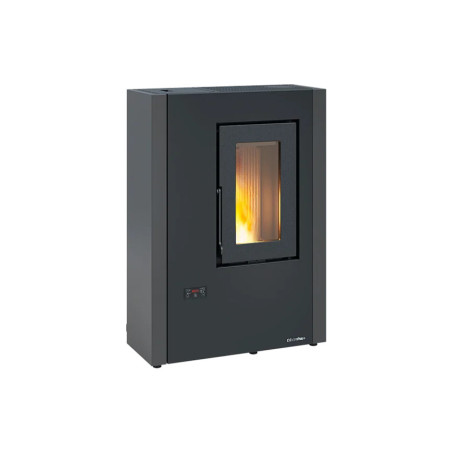 Luisella 5.0 Maxi pellet stove in gray steel 7 kw La Nordica Extraflame
