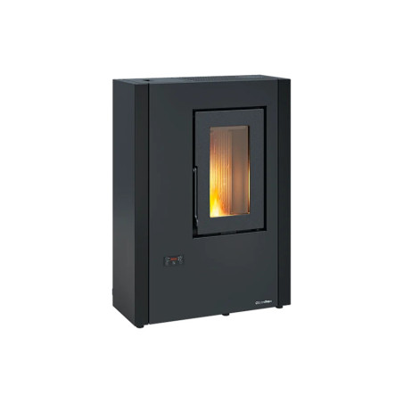 Luisella 5.0 Maxi stufa a pellet in acciaio nero 7 kw La Nordica Extraflame
