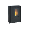 Luisella 5.0 Maxi stufa a pellet in acciaio nero 7 kw La Nordica Extraflame