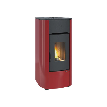 Angelica Plus bordeaux hermetic pellet stove La Nordica Extraflame
