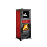 Rossella Plus Forno 5.0 Evo Liberty Bordeaux 9,1 stufa a legna con forno kw la nordica Extraflame