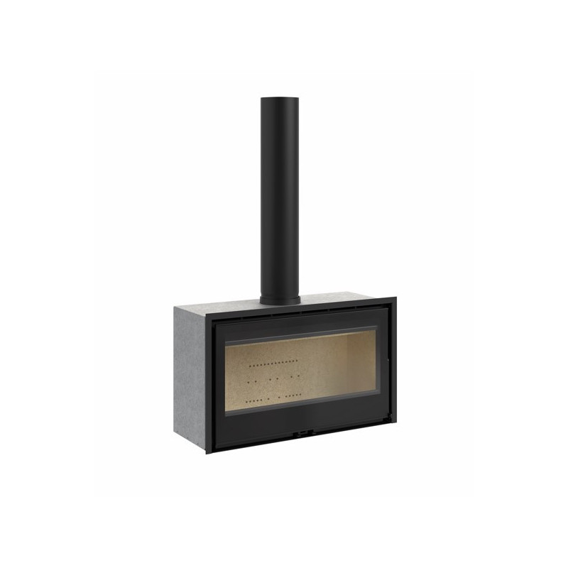 Inserto a Legna Atrium 100 + T con kit di ventilazione 9,1 kw Rocal