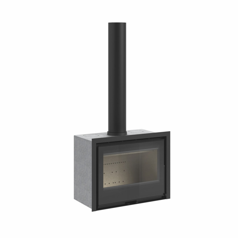 Inserto a Legna Atrium 65 + T con kit di ventilazione 8 kw Rocal