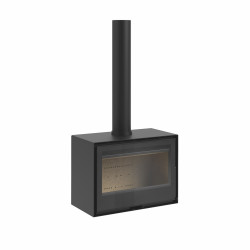 Atria 80 + T Focolare a Legna 6,9 kw con kit di ventilazione Rocal LL Calor