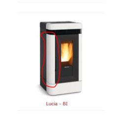 ceramica Lucia Extraflame Laterale colore bianco, destra oppure sinistra