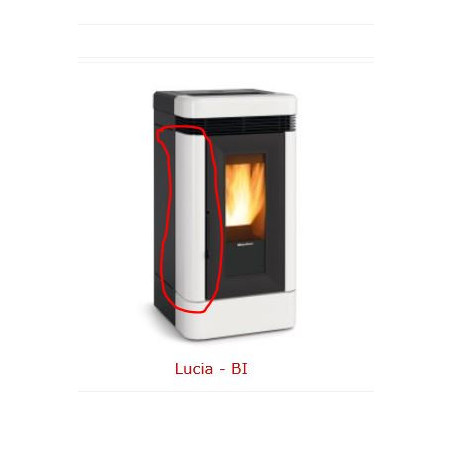 ceramica Lucia Extraflame Laterale colore bianco, destra oppure sinistra