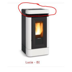 Top ceramica Lucia Extraflame colore bianco