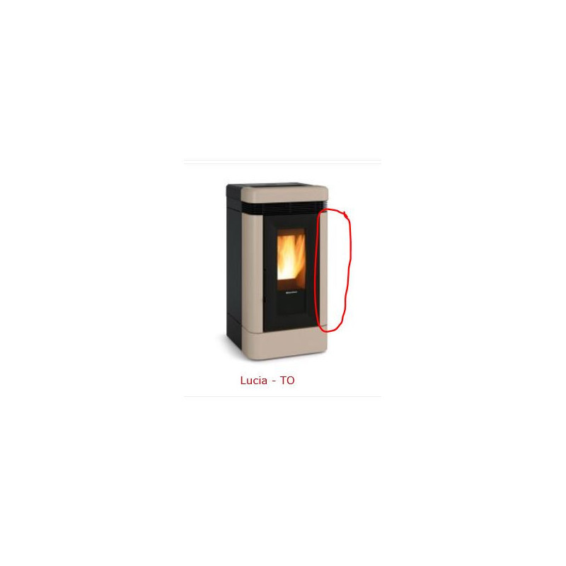 ceramica Lucia Extraflame Laterale colore tortora, destra oppure sinistra