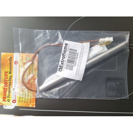 D12.5 185mm 400W con FASTON maschio candeletta Extraflame caldaie lp14 lp20 lp30 comp. ht57798