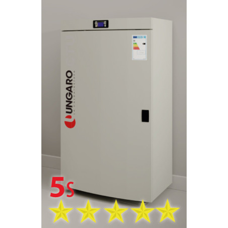 Caldaia pellet Ungaro Ctu 5S 5 stelle scambiatore in acciaio potenza max 26.1 kw