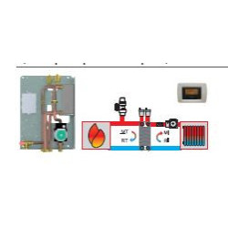 Kit A2 PER INSTALLAZIONE TERMOSTUFA, CALDAIA E TERMOCAMINO A PELLET IN ABBINAMENTO A CALDAIA A GAS Edilkamin