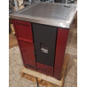 Lea  Cucina Pellet Piano Cottura Metallo Eva Calor 8 kW Bordeaux in offerta