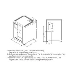 lea cucina pellet misure