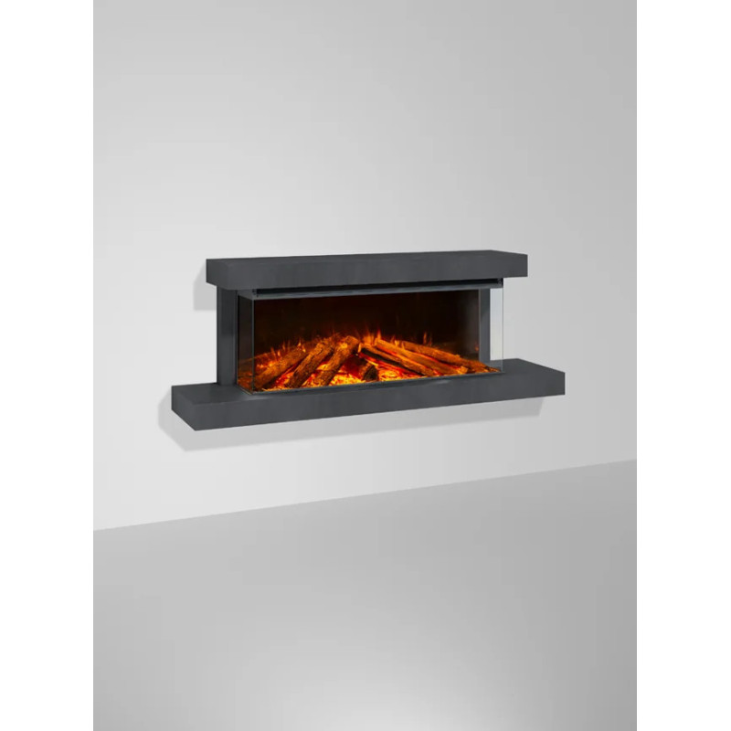 Lumen 1200  con cornice Antracite caminetto a led La Nordica Extraflame offerta esposizione