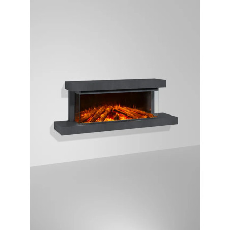 Lumen 1200  con cornice Antracite caminetto a led La Nordica Extraflame offerta esposizione