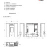 Dub100++ stufa pellet canalizzabile 10kw Edilkamin ek-63 bianco dub 100  misure