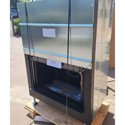 Termocamino legna LIGHT 80-21S  Caminetti Montegrappa 21 kw