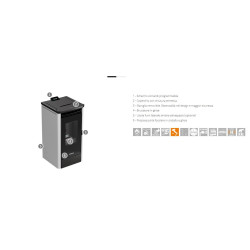 Offerta stufa URBAN Thermosso colore nero 6.6 Kw resi