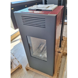 Stufa legna 9.4 kw Noir Xw Caminetti Montegrappa Lh11v ventilata