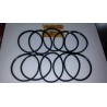 10 Pieces Kit 100x9,5mm Black Silicone Gasket d100 for inox tube