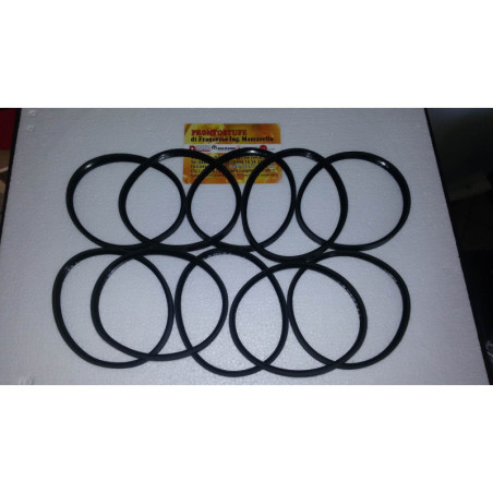 Kit 10 pezzi 100x12mm Guarnizione Siliconica Nera d100 per tubo nero