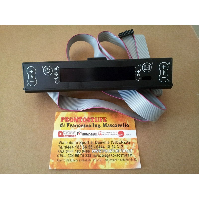 Display lcd ad icone per stufe ventilate