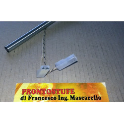 Candeletta Accensione Stufa Pellet D9.9 L140mm 280W Filetto 3/8