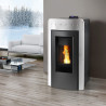 Termostufa Pellet Naturale Modello Atollo AQ 18 kW Caminetti Montegrappa