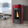 Termostufa Pellet Naturale Modello Atollo AQ 18 kW Caminetti Montegrappa