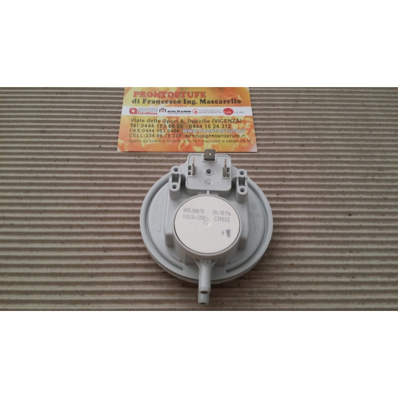 Pressostato sensore depressione meccanico stufe a pellet Huba 605