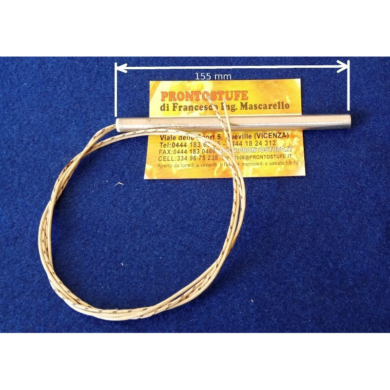 Cartridge heater d10mm, L153mm 300W, Pellet Stove