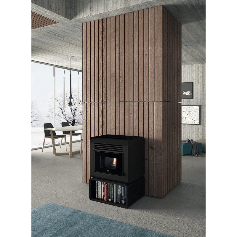 Hermes Stufa a Pellets 7,5 KW Con Piedistallo Eva Calor