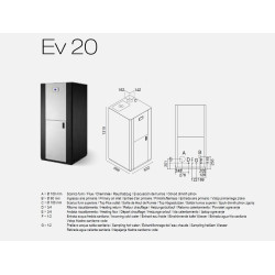 Caldaia EV 20 a pellet 20 KW Hydro Senza ACS Eva Calor