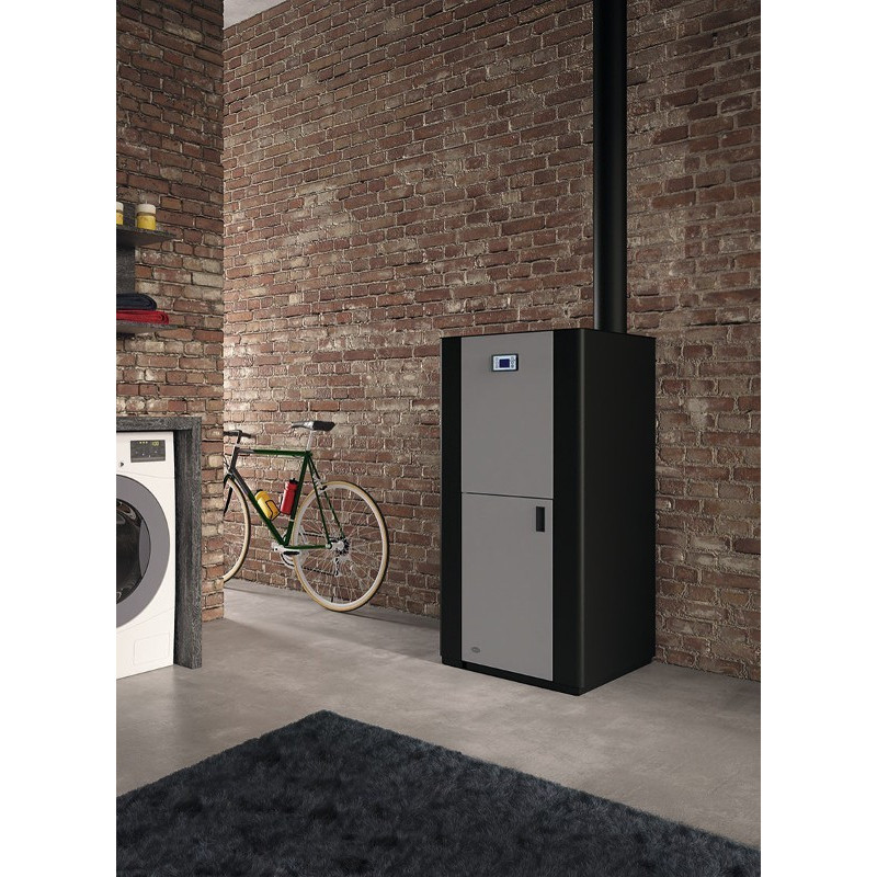 Caldaia EV 20 a pellet 20 KW Hydro Senza ACS Eva Calor
