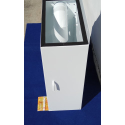 Lateral  LEFT smoke killer for pellet stoves 80 mm diameter