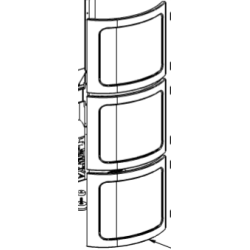 Maiolica laterale destra iside nordica extraflame