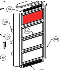 Piastrella Laterale Bordeaux Ecologica La Nordica Extraflame