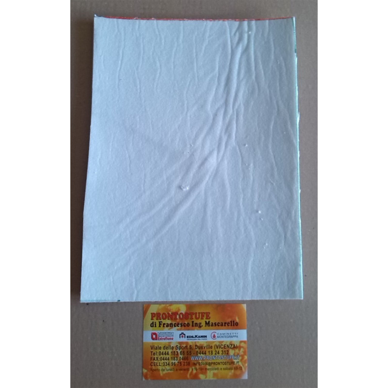 Foglio isolante per guarnizioni per stufe in carta speciale