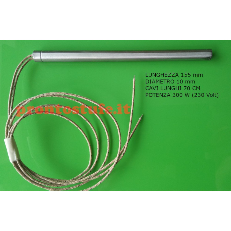 D10 L155 mm 300W Cartridge heater  Pellet Stove 70 cm cable