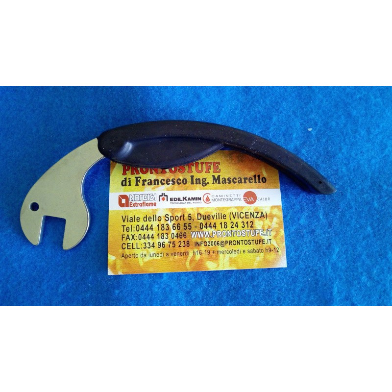 Cold hand handle for edilkamin boilers and stoves