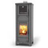 Ardhea F Easy Thermo wood stove in steel grey 23 kw Thermorossi