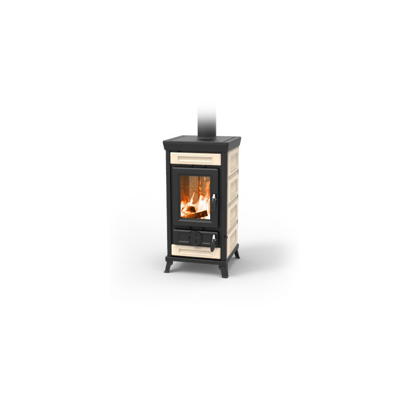 Sofia wood stove in majolica 7,5 Kw Thermorossi