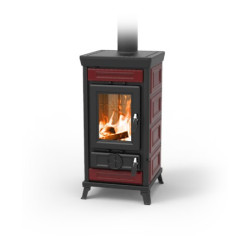Sofia wood stove in majolica 7,5 Kw Thermorossi