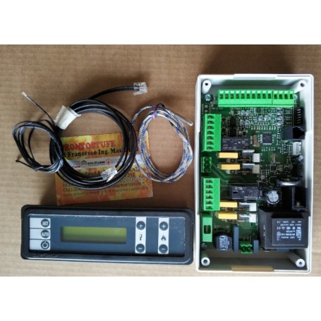 kit Electronic Control Unit Board +display + sensors for pellet Stoves Duepi V8 Model